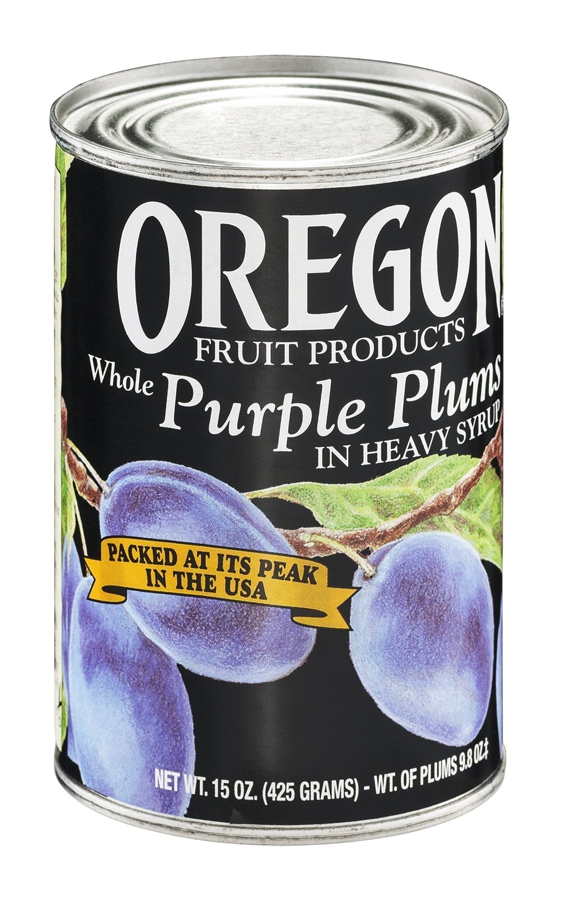 Oregon Purple Plums in Heavy Syrup – 15 oz, Pack of 8 | Oregon Specialty Fruit