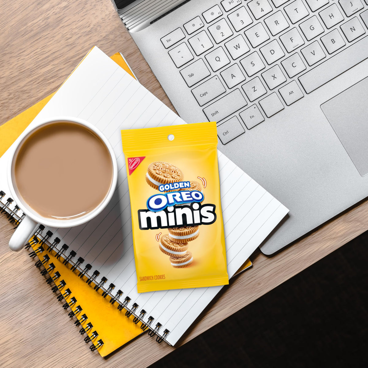 OREO Minis Golden Sandwich Cookies - 12 Pack, 3 oz Bags