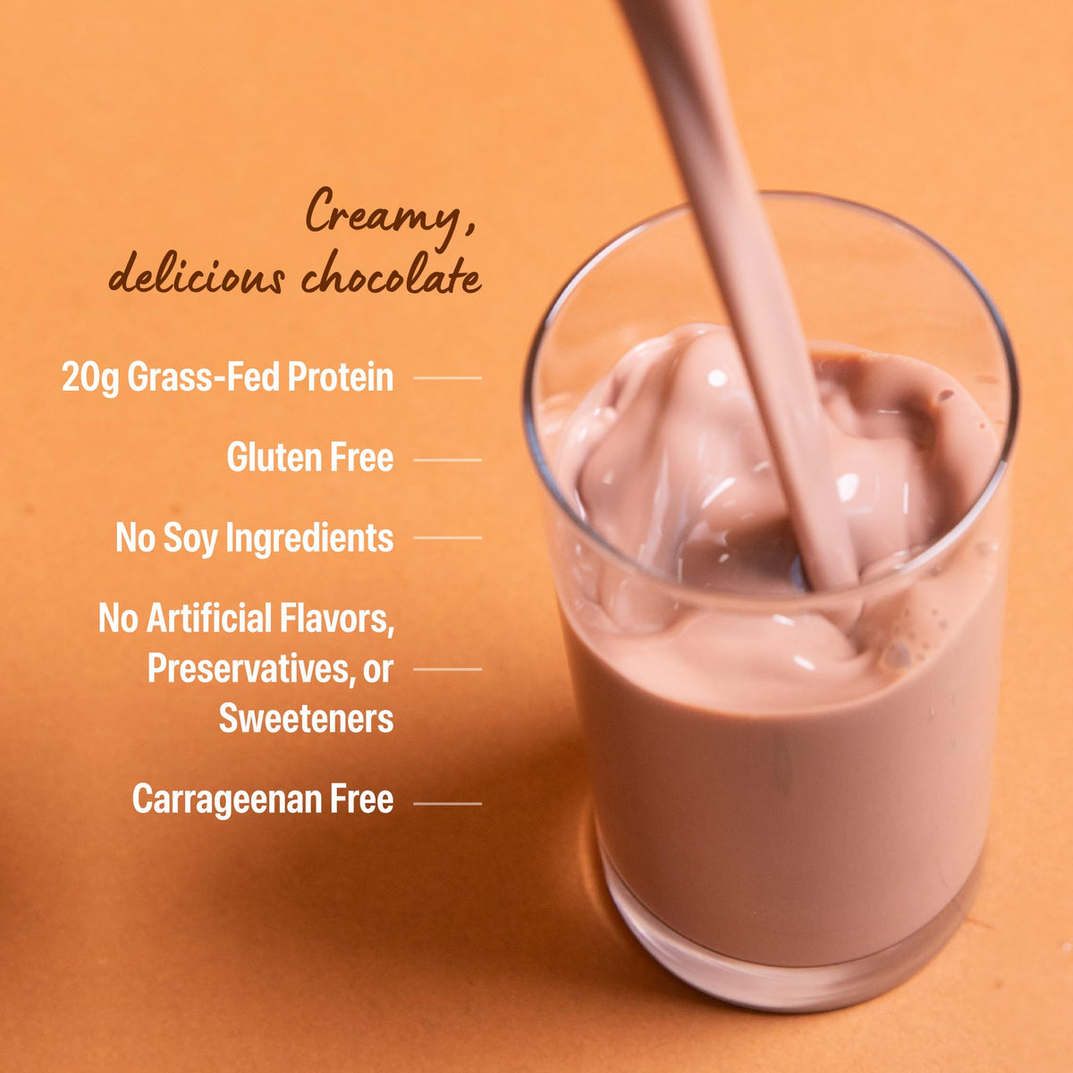 Orgain Clean Protein Shake – Creamy Chocolate Fudge, Grass-Fed Dairy, 20g Protein, 11oz RTD (Pack of 12)