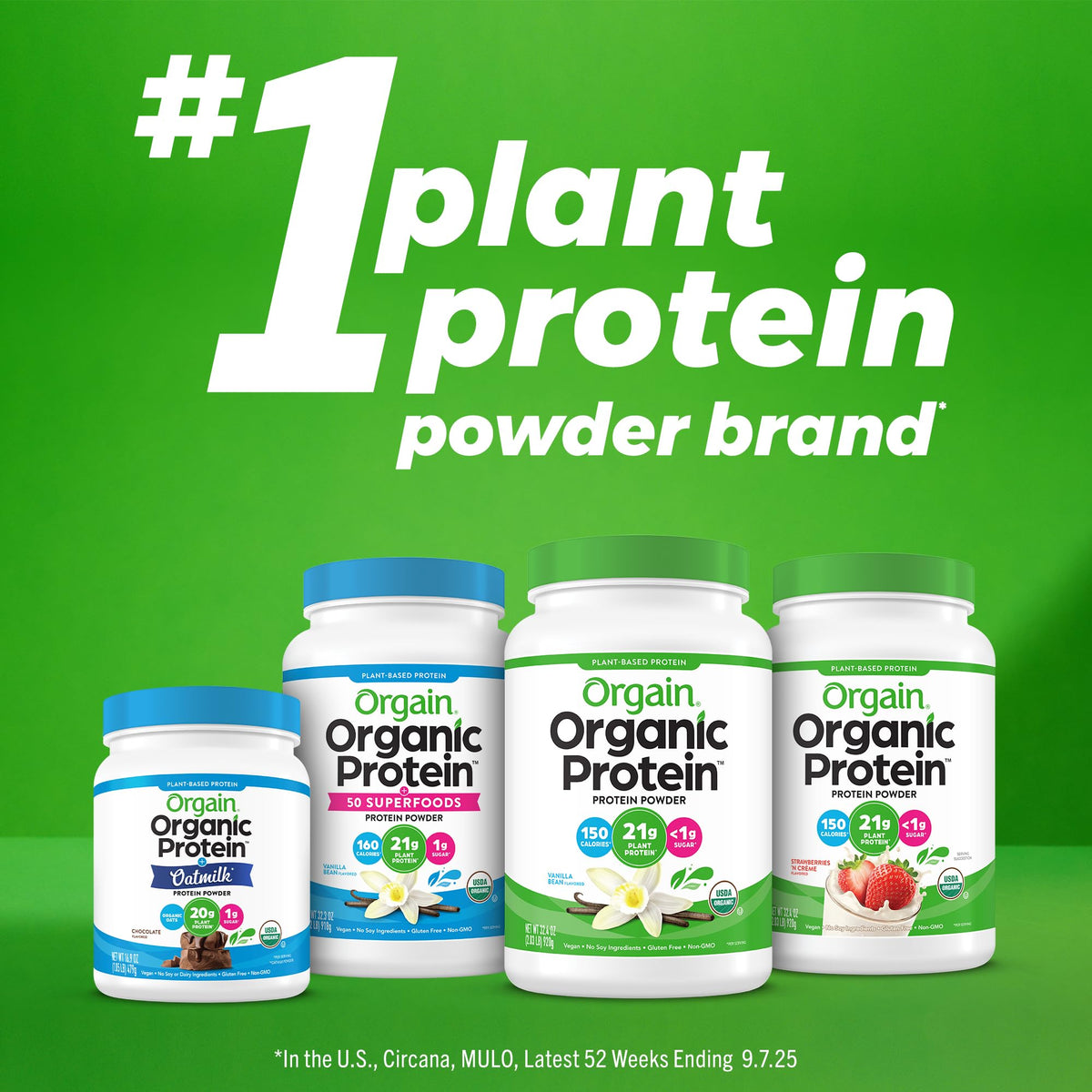 Orgain Organic Simple Vegan Protein Powder – Vanilla, 20g Plant-Based Protein, 8–10 Simple Ingredients, Gluten Free