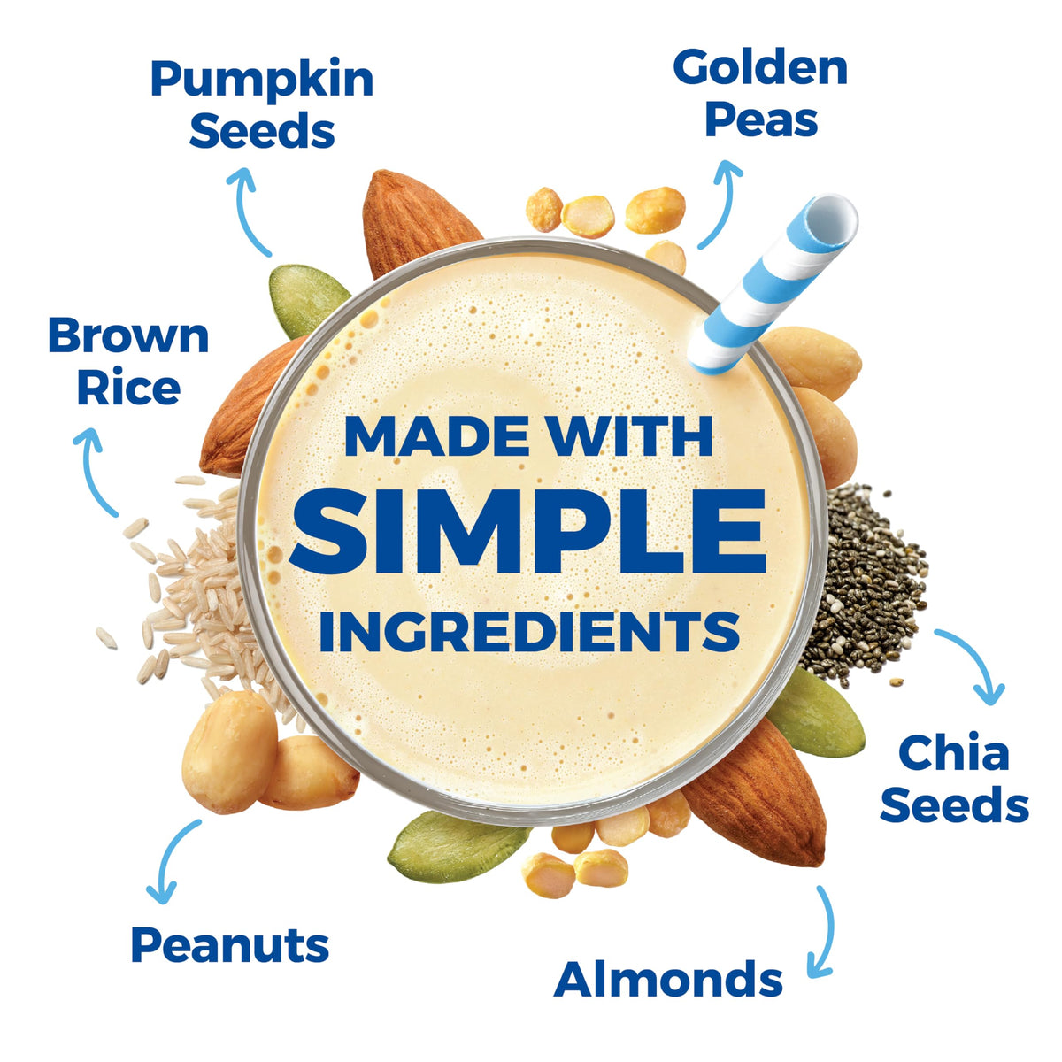 Orgain Organic Simple Vegan Protein Powder – Vanilla, 20g Plant-Based Protein, 8–10 Simple Ingredients, Gluten Free