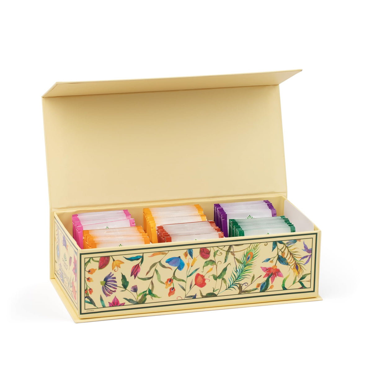 Organic India Tea Sampler Box – Tulsi Herbal Tea Gift Set (60 Tea Bags)