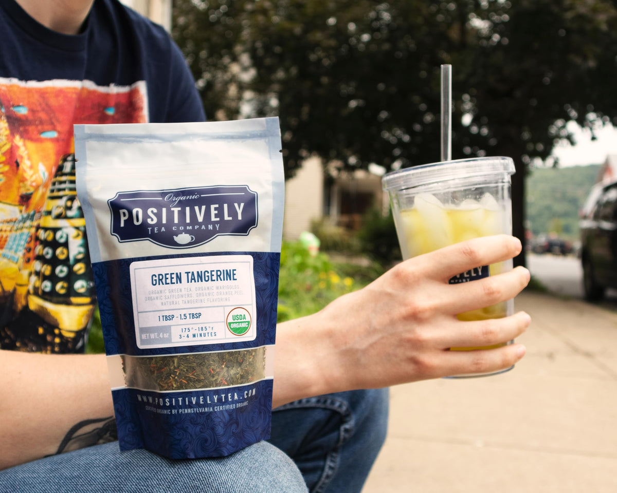Organic Positively Tea Company Green Tangerine Green Tea – Loose Leaf, 16 oz
