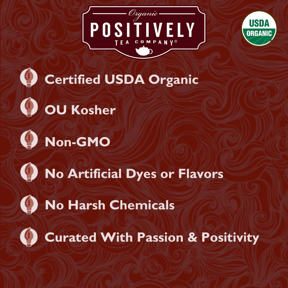 Organic Positively Tea Company Blood Orange Vanilla Rooibos Tea – Loose Leaf, 16 Ounce
