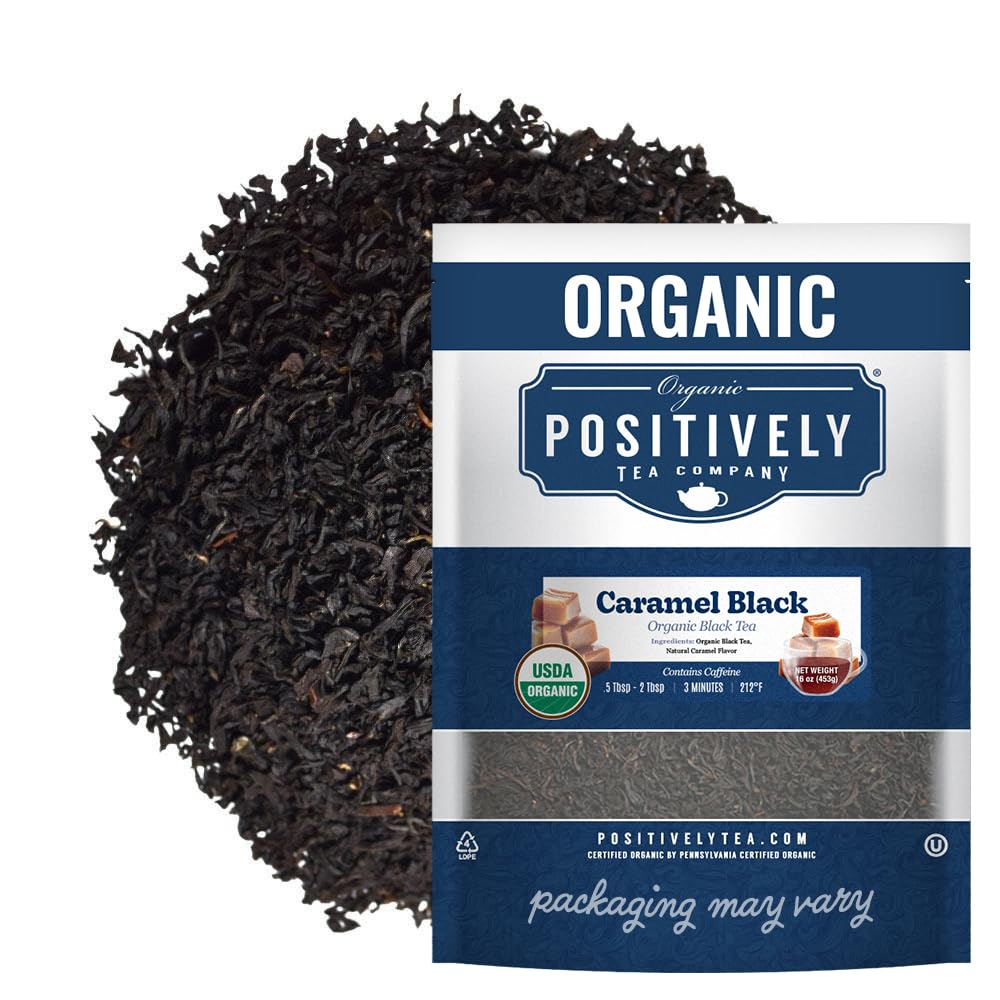 Organic Positively Tea Company Caramel Black Tea — Loose Leaf, 16 Ounce