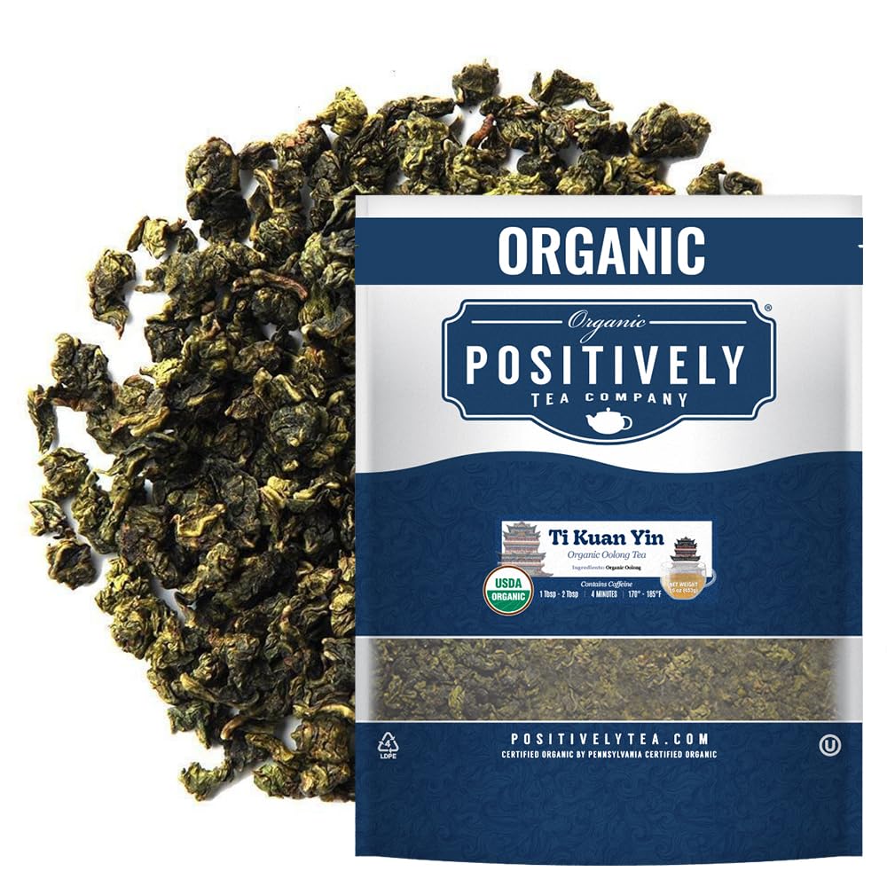 Organic Ti Kuan Yin Oolong Tea – Loose Leaf, 16 oz | Organic Positively Tea Company