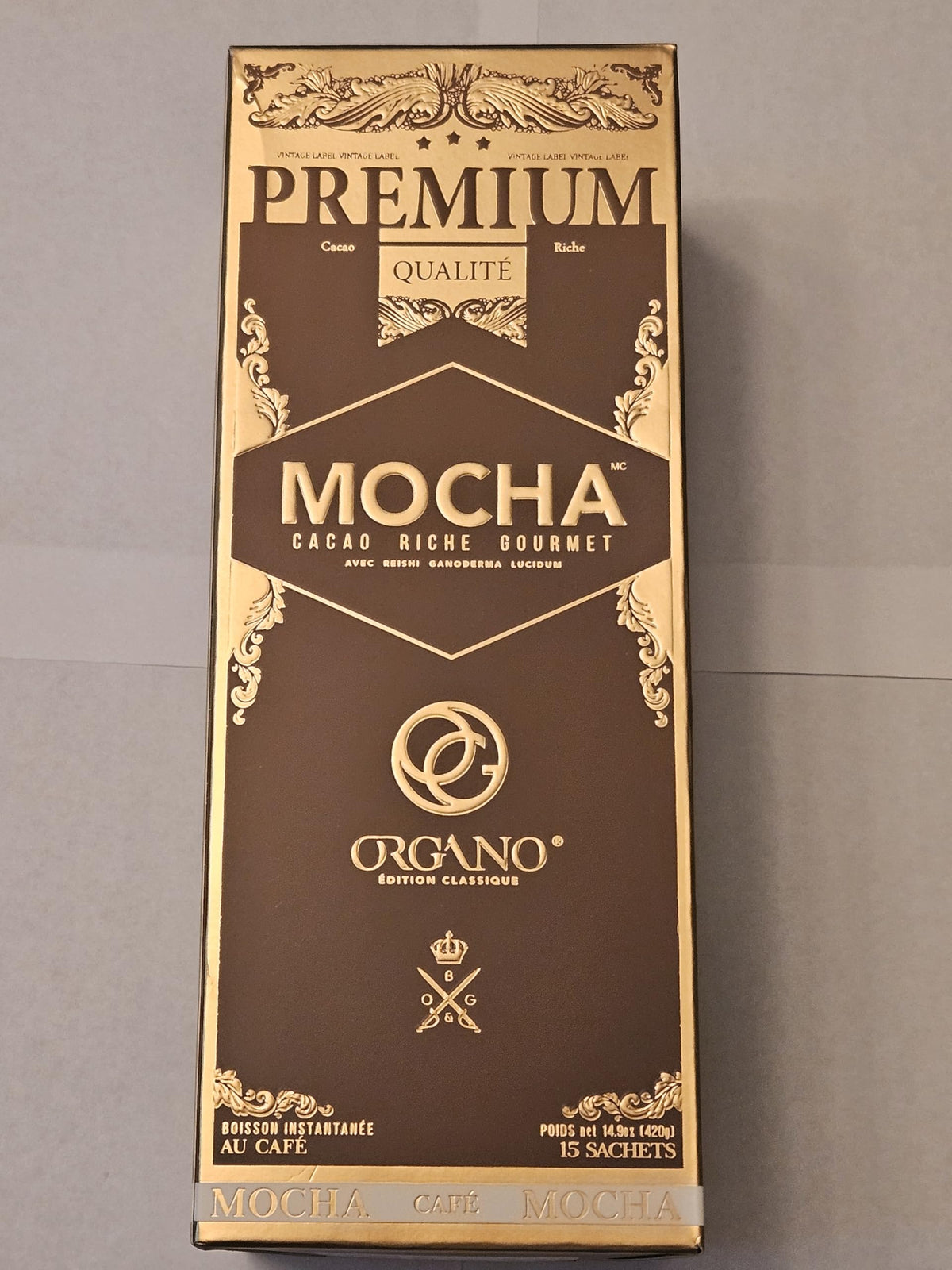 ORGANO Gourmet Cafe Mocha – 15 Sachets Instant Coffee