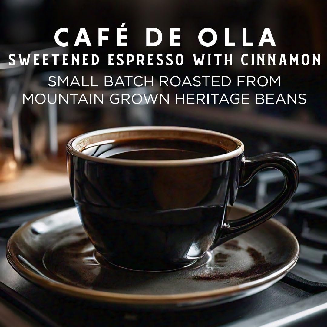 Oriente Sweetened Cinnamon Espresso Pods, Cuban Café de Olla, 50 ct, Keurig Compatible