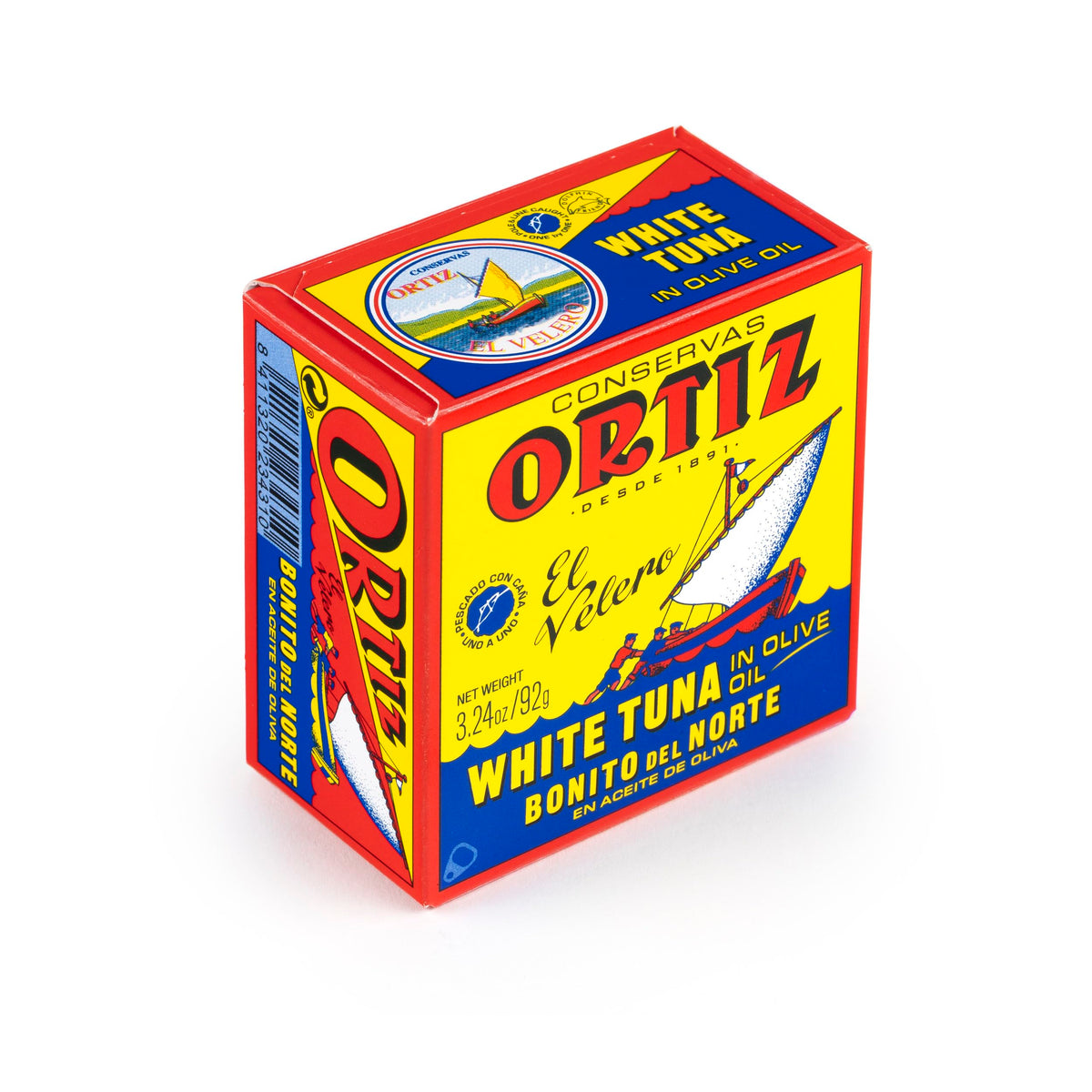 Ortiz White Tuna in Olive Oil — Fresh Spanish Bonito del Norte, 5-Pack 3.24oz