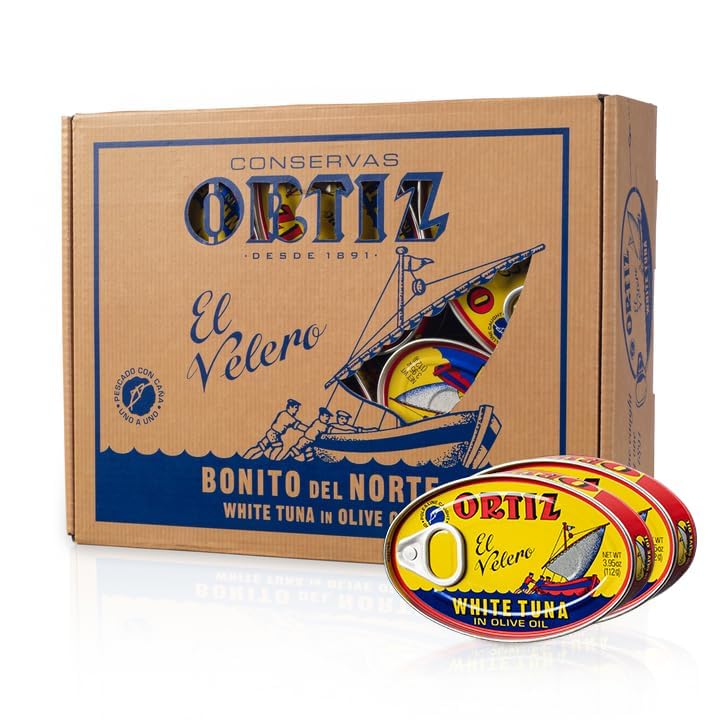 Ortiz Spanish Tuna Special Edition Gift Pack — 12 Tins in Olive Oil, Hand Packed