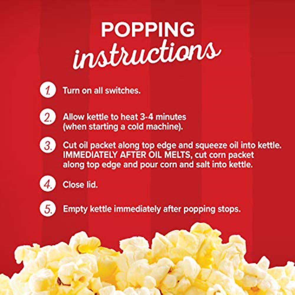 Orville Redenbacher's All-In-One Popcorn Kit with Coconut Oil & Salt – 36-Pack for 8-Oz Poppers