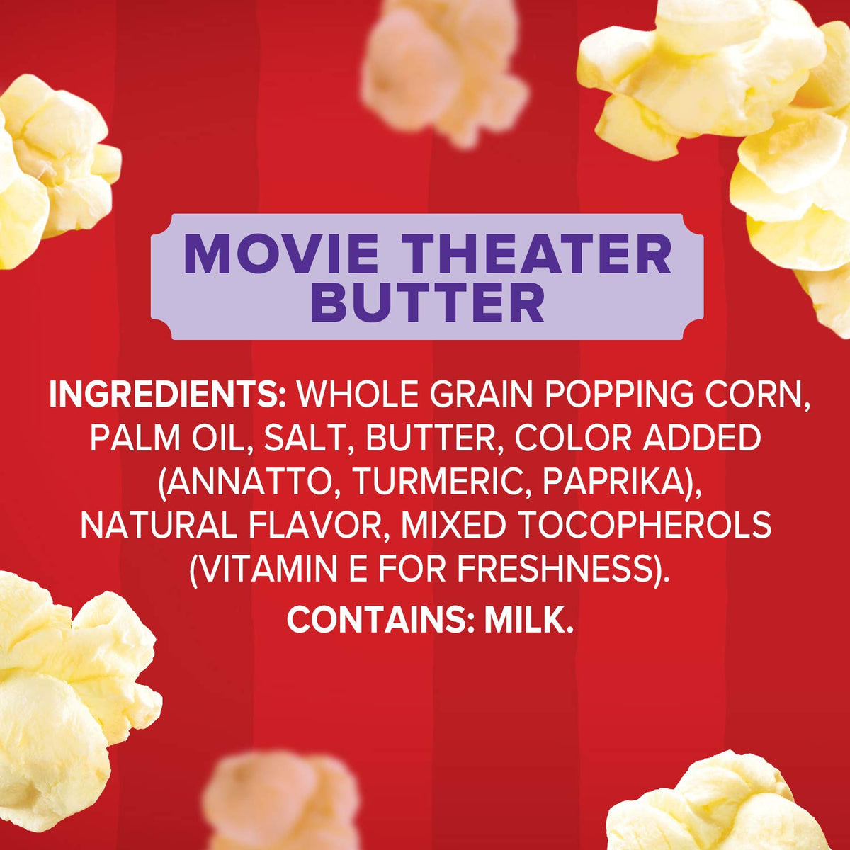 Orville Redenbacher's Movie Theater Butter Microwave Popcorn — 3 g Fiber per Serving, 6 Boxes