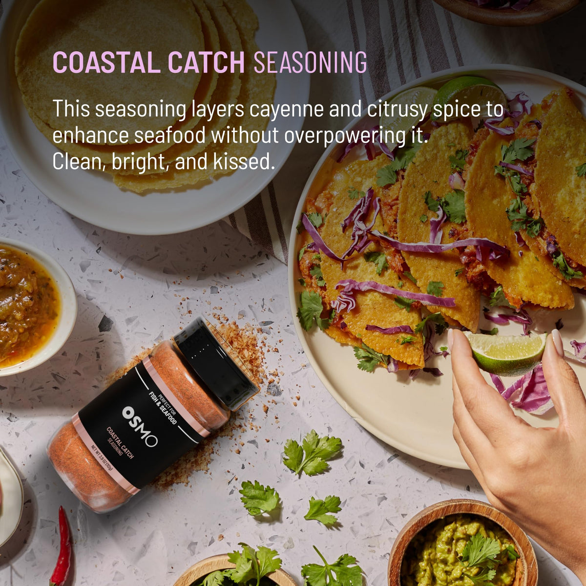 Osmo Seasoning Bundle by Chef Nick DiGiovanni – Premium Gourmet Pack for Chicken, Steak, Fish & Vegetables (Pack of 4)