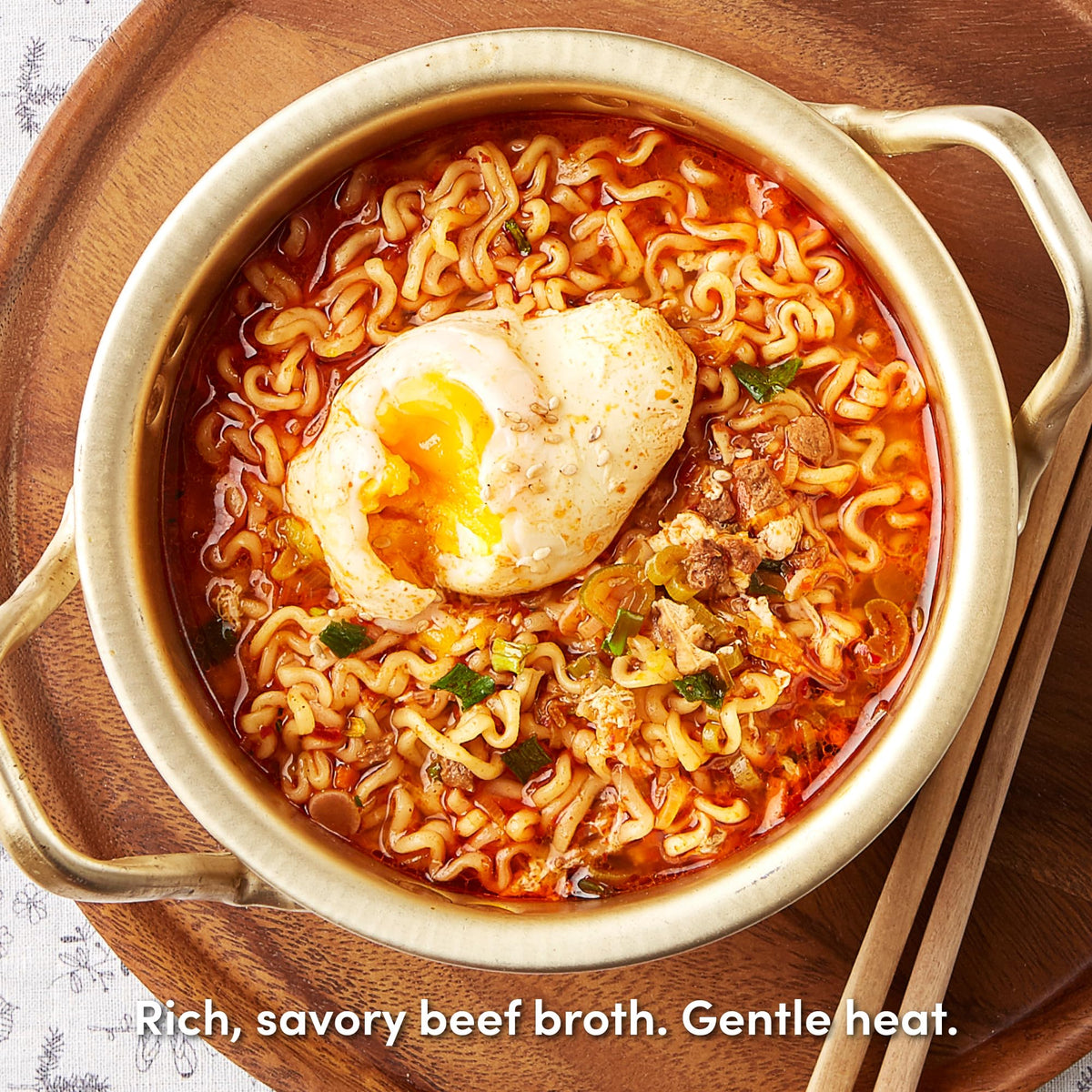 OTOKI Jin Ramen Spicy Korean Instant Ramen – 13-Hour Beef Bone Broth, Ready in 4 Minutes (Pack of 18)