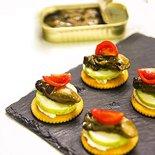 Otter Kingdom Premium Smoked Oysters with Red Chili Pepper in Olive Oil – 3oz Can, 12-Pack