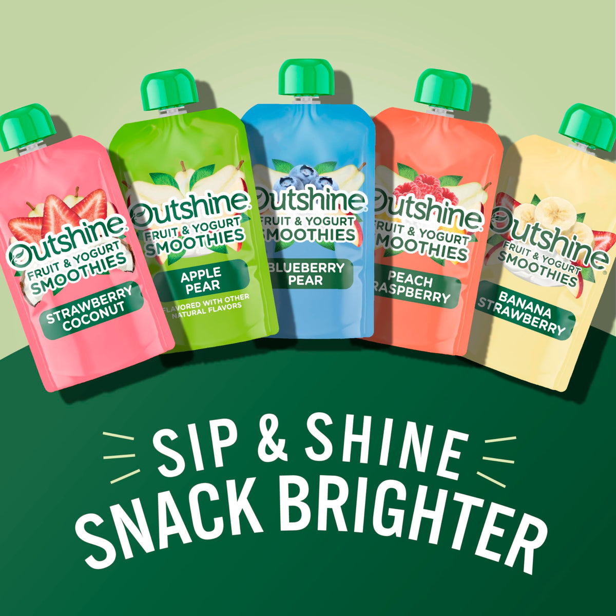 Outshine Smoothie Pear Vanilla Yogurt Pouches – 6 x 3.5 oz, Fruit & Yogurt Snack