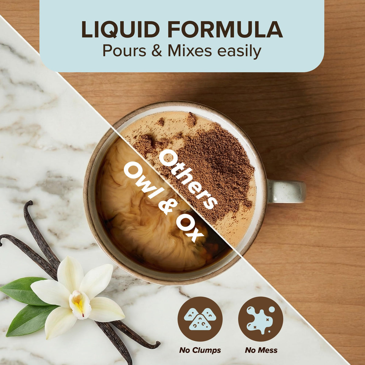 Owl & Ox MCT Oil Coffee Creamer Vanilla – Keto, Dairy-Free, 30 Servings