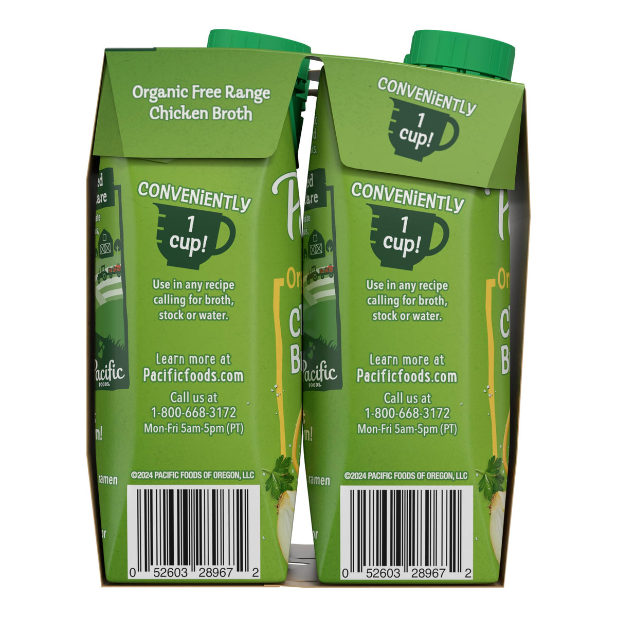 Pacific Foods Organic Free-Range Chicken Broth – 8 oz Carton (24 Pack)