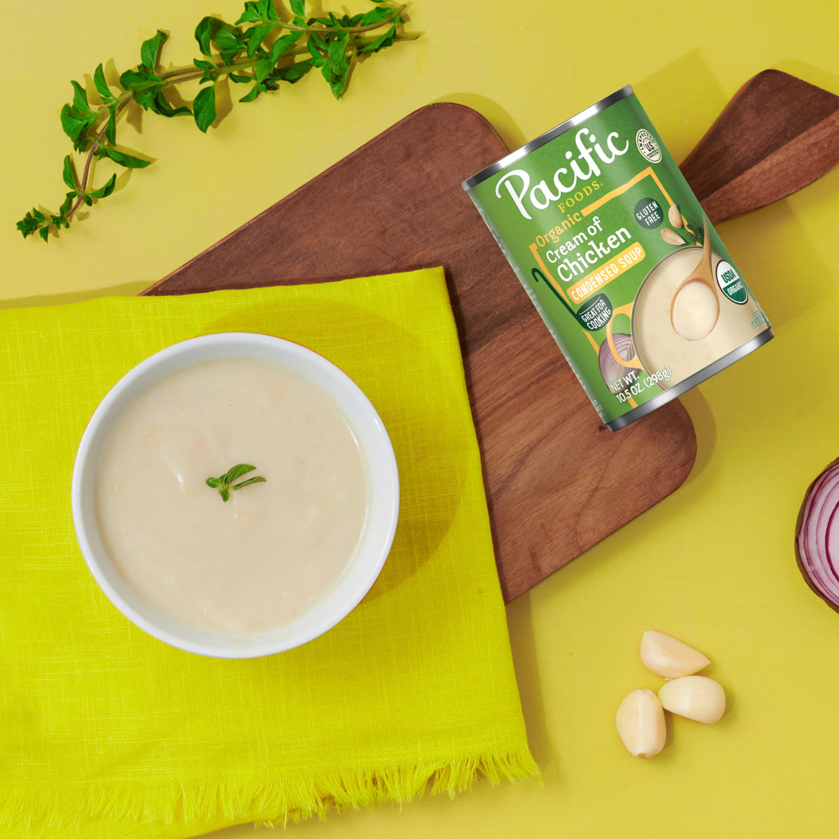 Pacific Foods Organic Cream of Chicken Soup 10.5 oz Can (Case of 12) | Gluten Free