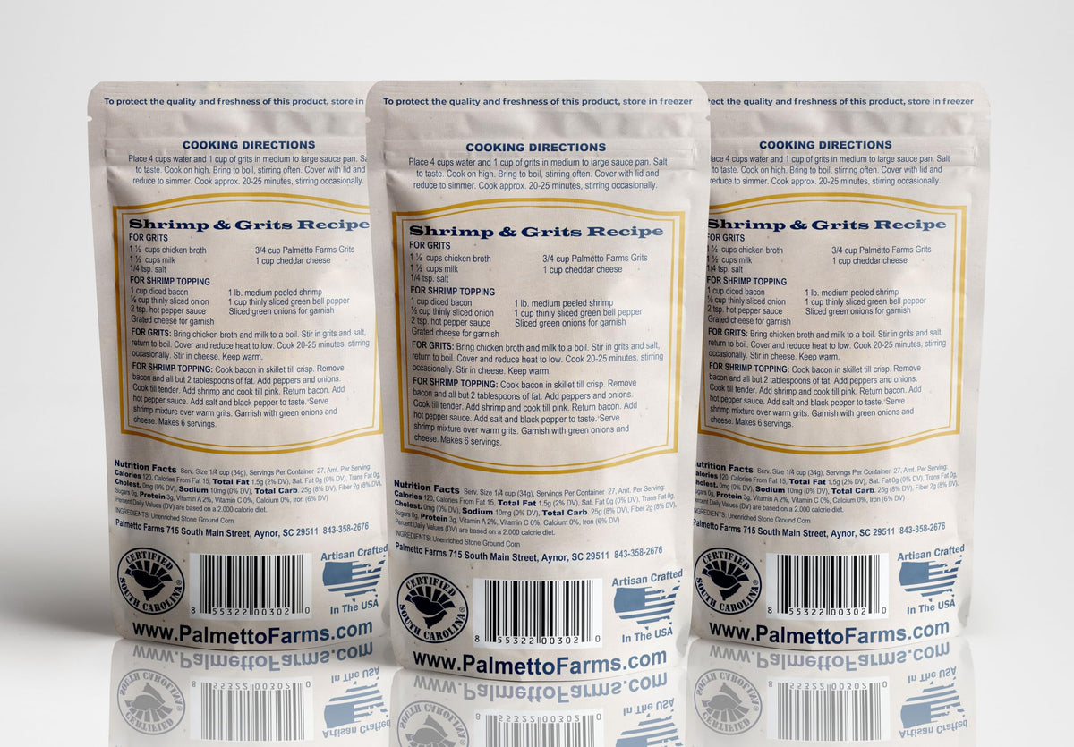 Palmetto Farms Mixed Grits 3 Pack – Stone-Ground Non-GMO Corn Grits
