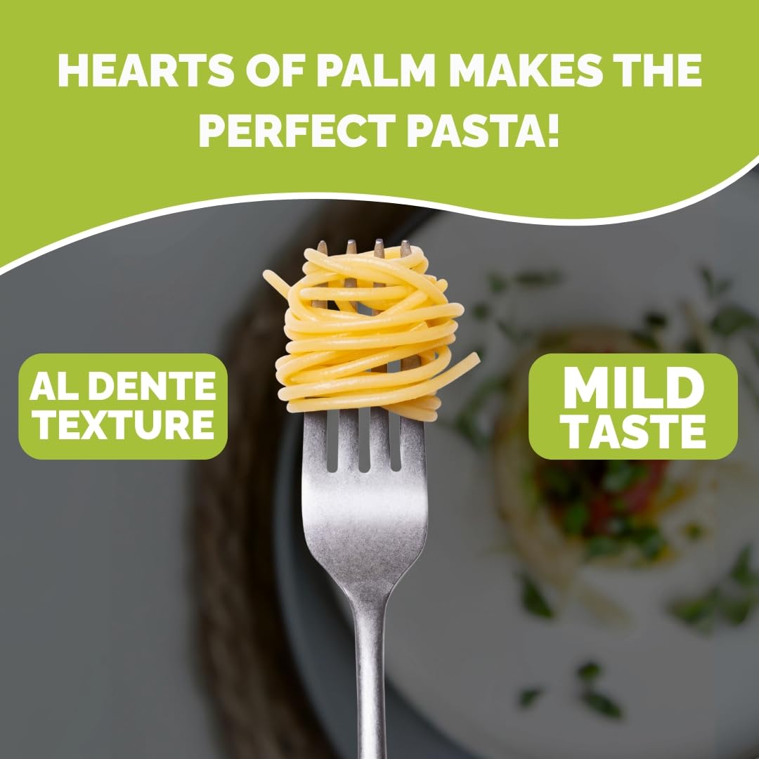 Palmini Angel Hair Pasta – Low-Carb Hearts of Palm Noodles | Keto, Gluten Free, Vegan | As seen on Shark Tank | 6-Pack (14 oz)