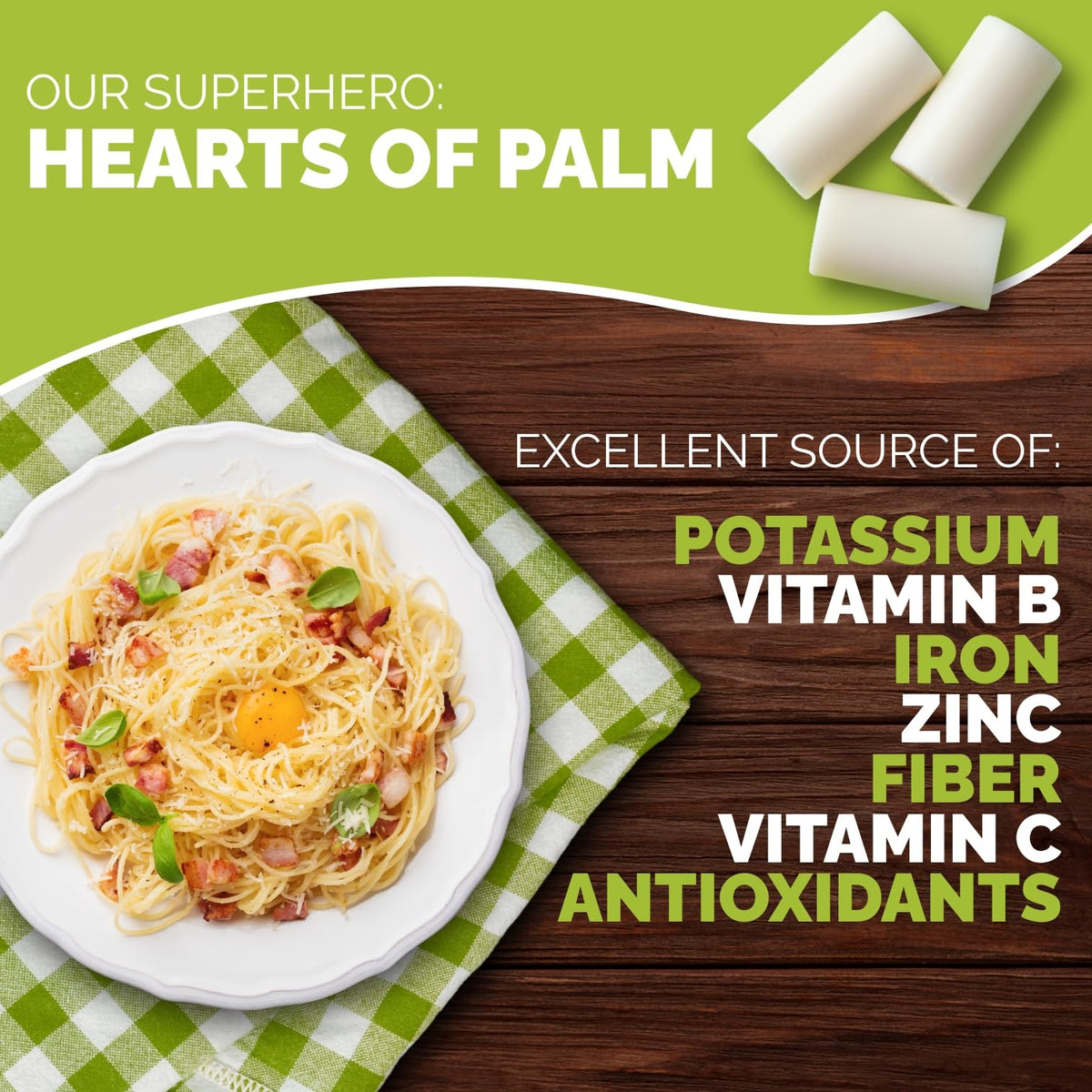 Palmini Angel Hair Pasta | Low-Carb Hearts of Palm Noodles | Keto, Gluten Free, Vegan | As Seen on Shark Tank | 6 x 12oz Pouches