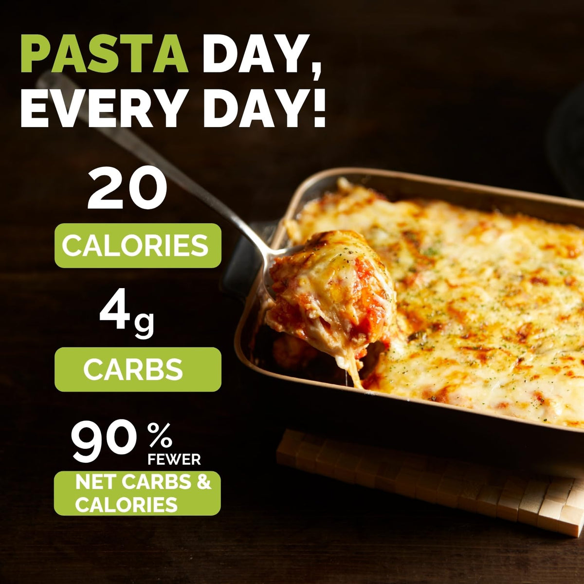 Palmini Lasagna Noodles | Low-Carb Hearts of Palm Pasta – Keto, Gluten Free, Vegan, Non-GMO | Seen on Shark Tank | 12 oz Pack of 6