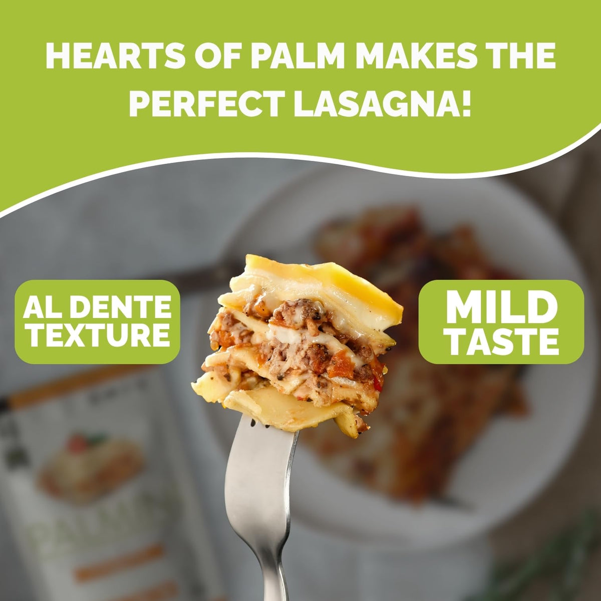 Palmini Lasagna Noodles | Low-Carb Hearts of Palm Pasta – Keto, Gluten Free, Vegan, Non-GMO | Seen on Shark Tank | 12 oz Pack of 6