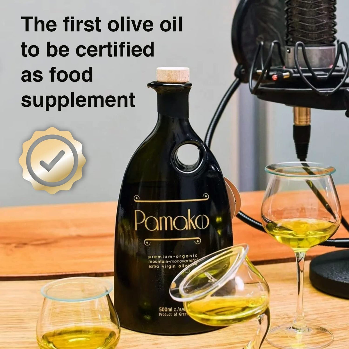 Pamako Ultra-Premium Monovarietal Mountain Organic EVOO | Cold-Pressed Greek Olive Oil 2090 mg/kg | New Harvest 2025/26 | 500 ml