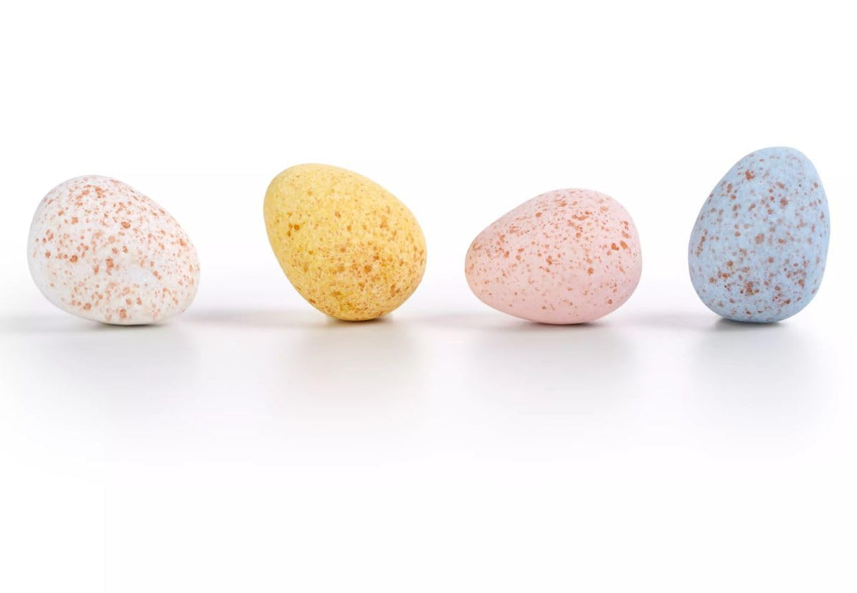 Partypom Mini Eggs Milk Chocolate Easter Candy – Bulk 24 Bags, 2.2 oz Each
