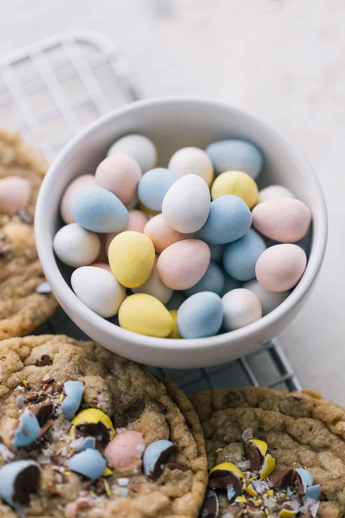 Partypom Mini Eggs Milk Chocolate Easter Candy – Bulk 24 Bags, 2.2 oz Each
