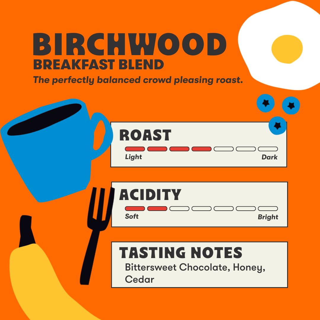 Peace Coffee Birchwood Breakfast Blend Pods – Medium Roast, Compostable, 72 Count, Organic & Fair Trade