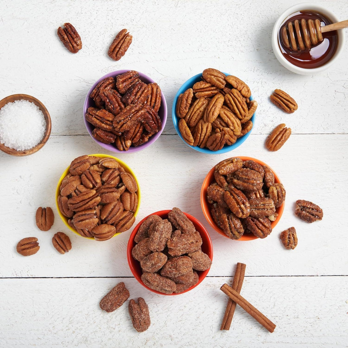 Pecan Nation Maple Flavored Roasted Pecan Pieces – 2 Pack, 16 oz Each | Non-GMO, No Preservatives