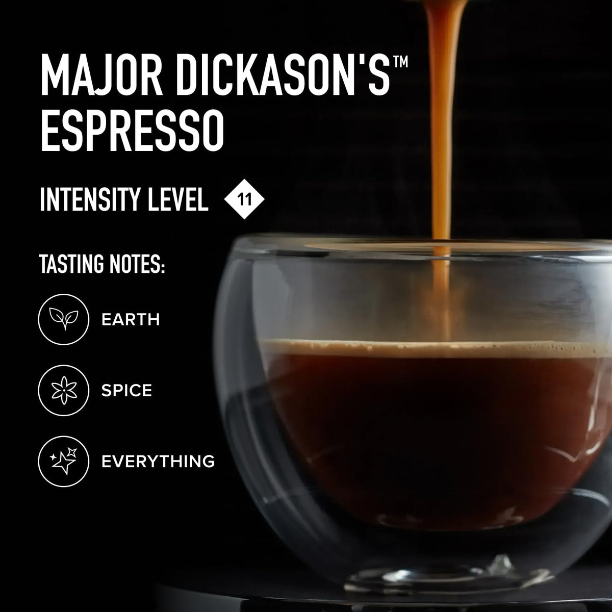 Peet's Coffee Major Dickason's Blend Intensity 11 Espresso Capsules – 50-Count, Nespresso Original Compatible
