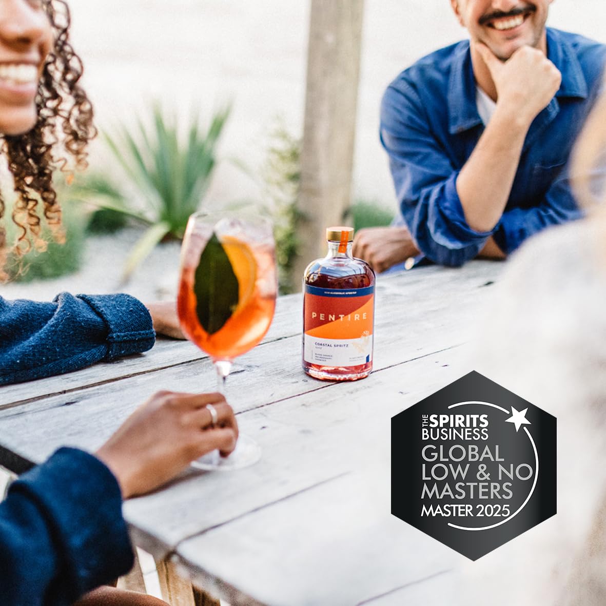 Pentire Coastal Spritz 70cl – Non-Alcoholic Botanical Aperitif with Blood Orange | No Added Sugar, Vegan