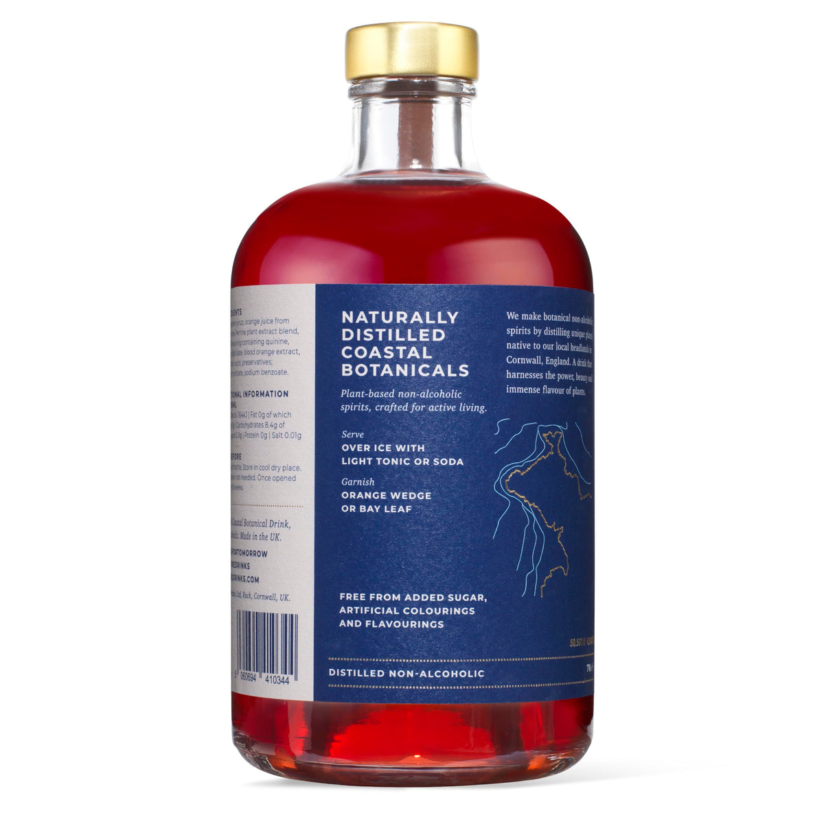 Pentire Coastal Spritz 70cl – Non-Alcoholic Botanical Aperitif with Blood Orange | No Added Sugar, Vegan
