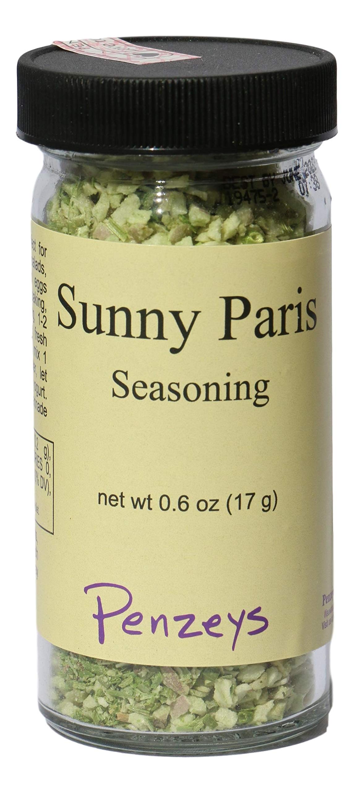Sunny Paris Seasoning by Penzeys Spices — Salt-Free Herb Blend, 0.6 oz Jar