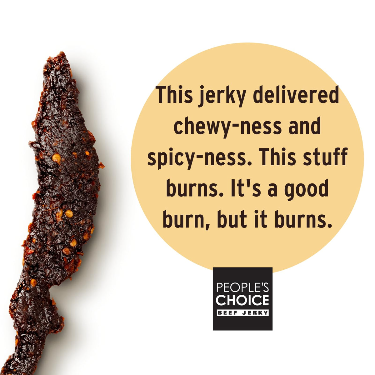 People's Choice Beef Jerky Hot Honey – Sweet & Spicy, 10g Protein, USA-Made