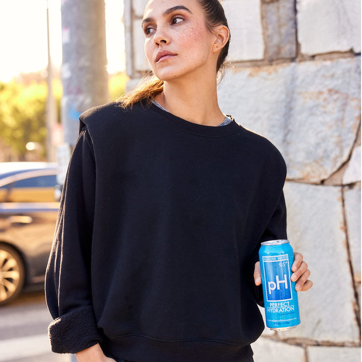 Perfect Hydration 9.5+ pH Alkaline Water | 9x Purified, Electrolyte Minerals | 16.9 oz Aluminum Cans | Pack of 24 | Made in USA