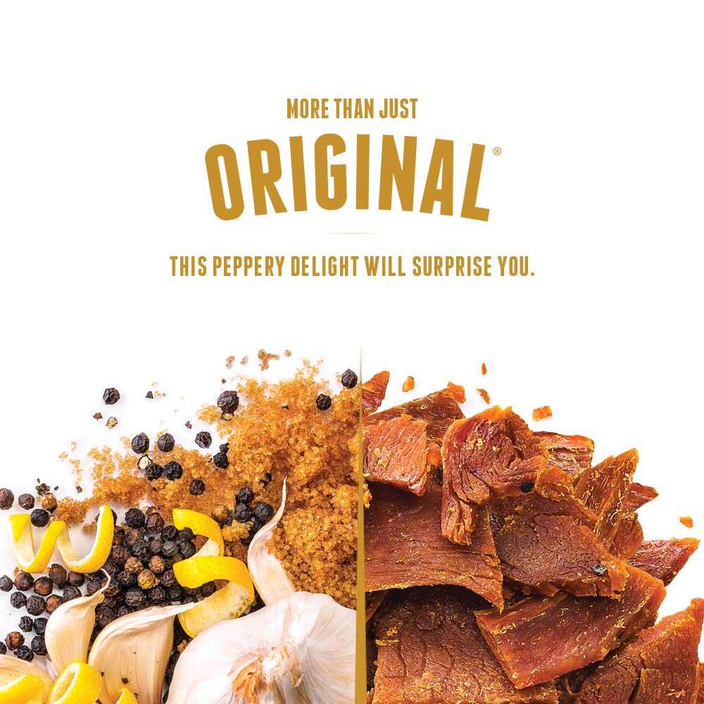 Perky Jerky Turkey Jerky Variety Pack – 5 x 2.2 oz, Low Sodium, High Protein