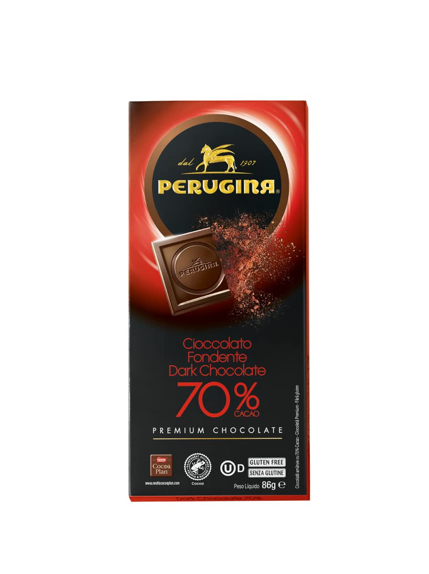 Perugina Bittersweet 70% Cocoa Chocolate Bar — 12 Pack (3 oz each)