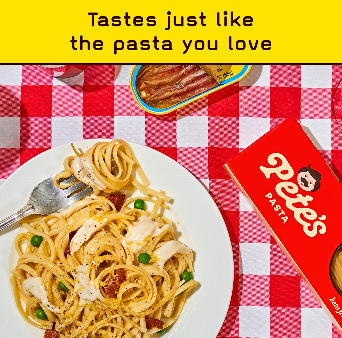 Pete’s Pasta Linguine – 17g Protein, 7g Carbs | Low Carb Keto Pasta from Italy | 3-Pack 8oz