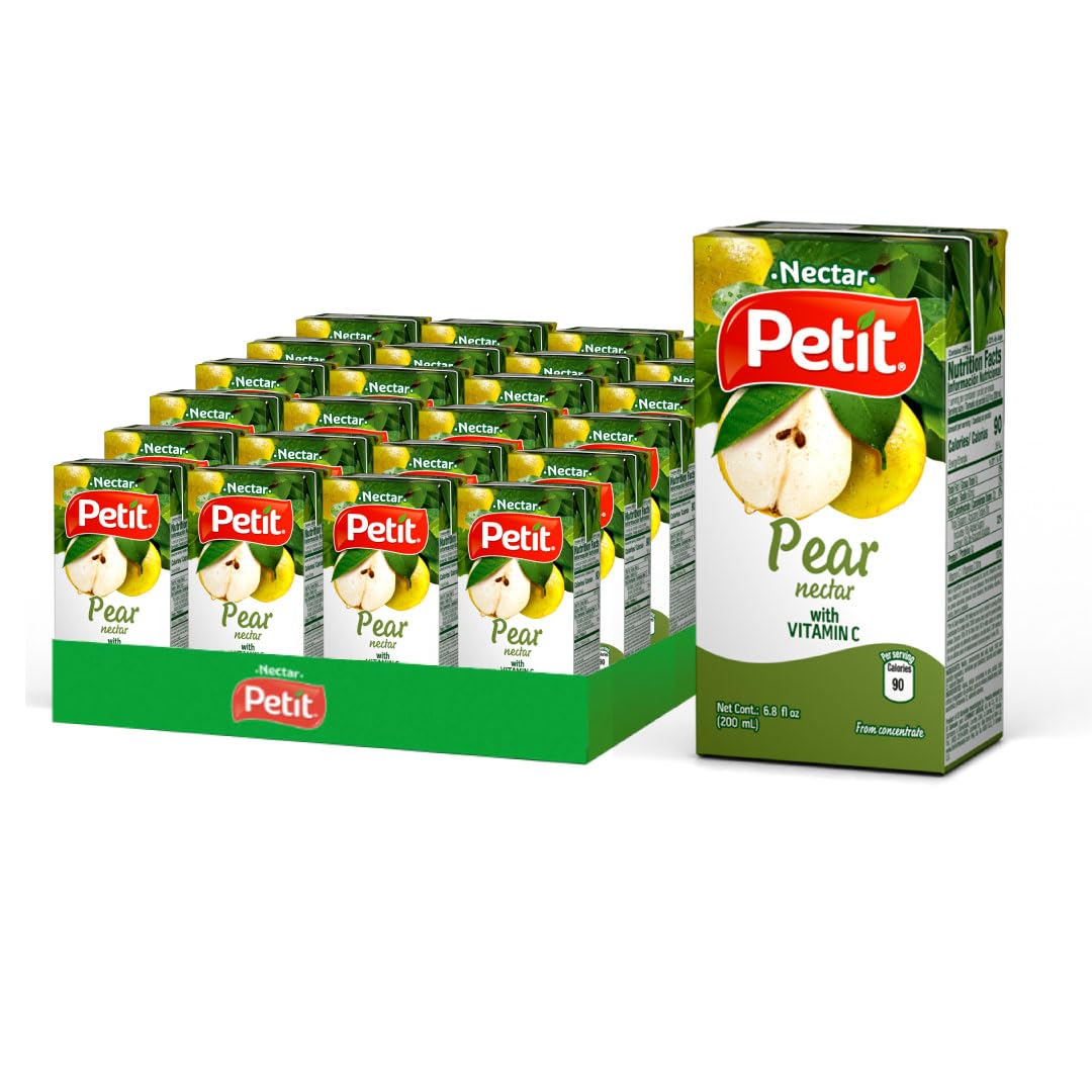 Petit Pear Nectar 200 ml Pack of 24 – Refreshing Tropical Pear Beverage