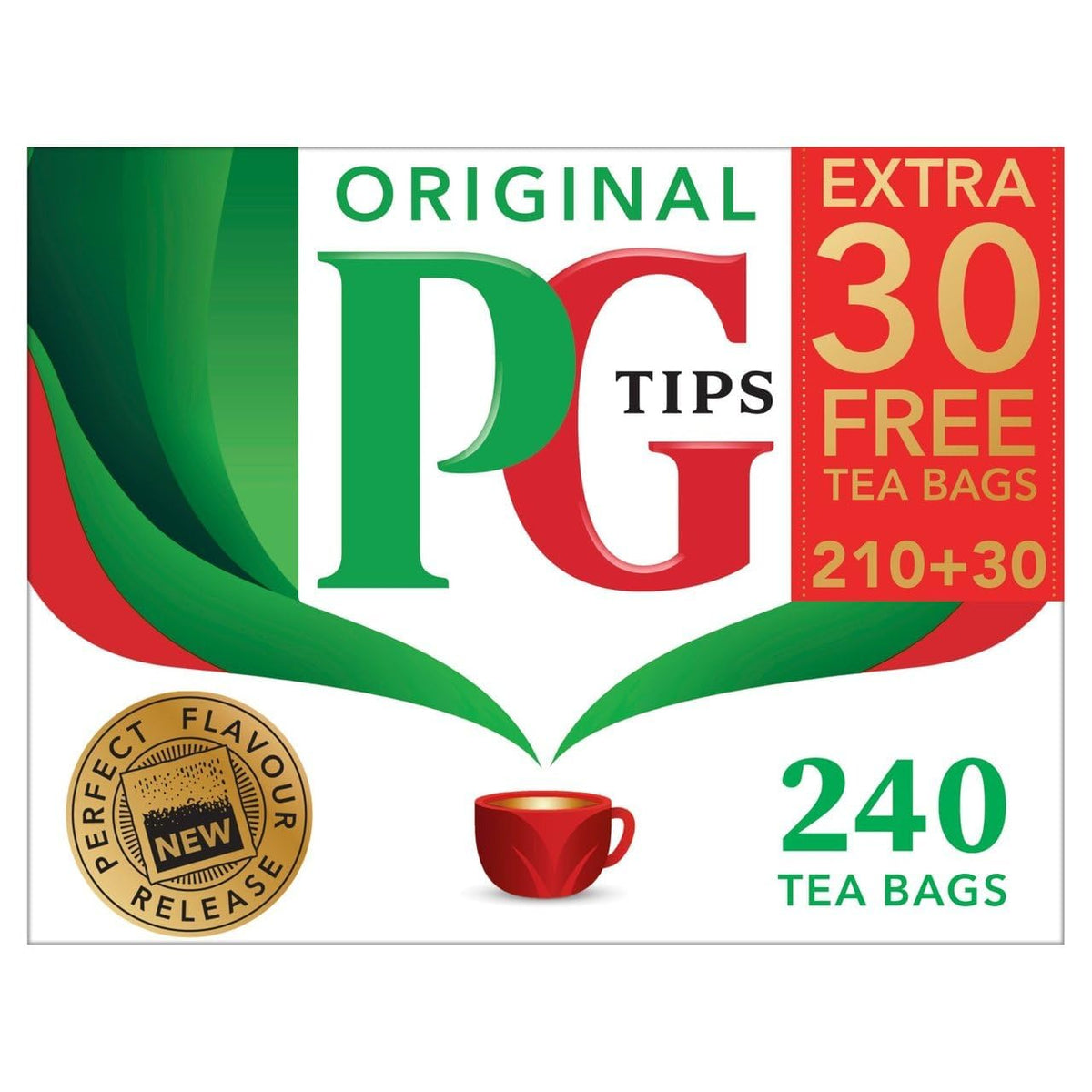 PG Tips Black Tea Original Tea Bags – 240 Count (2-Pack) | Classic English Tea