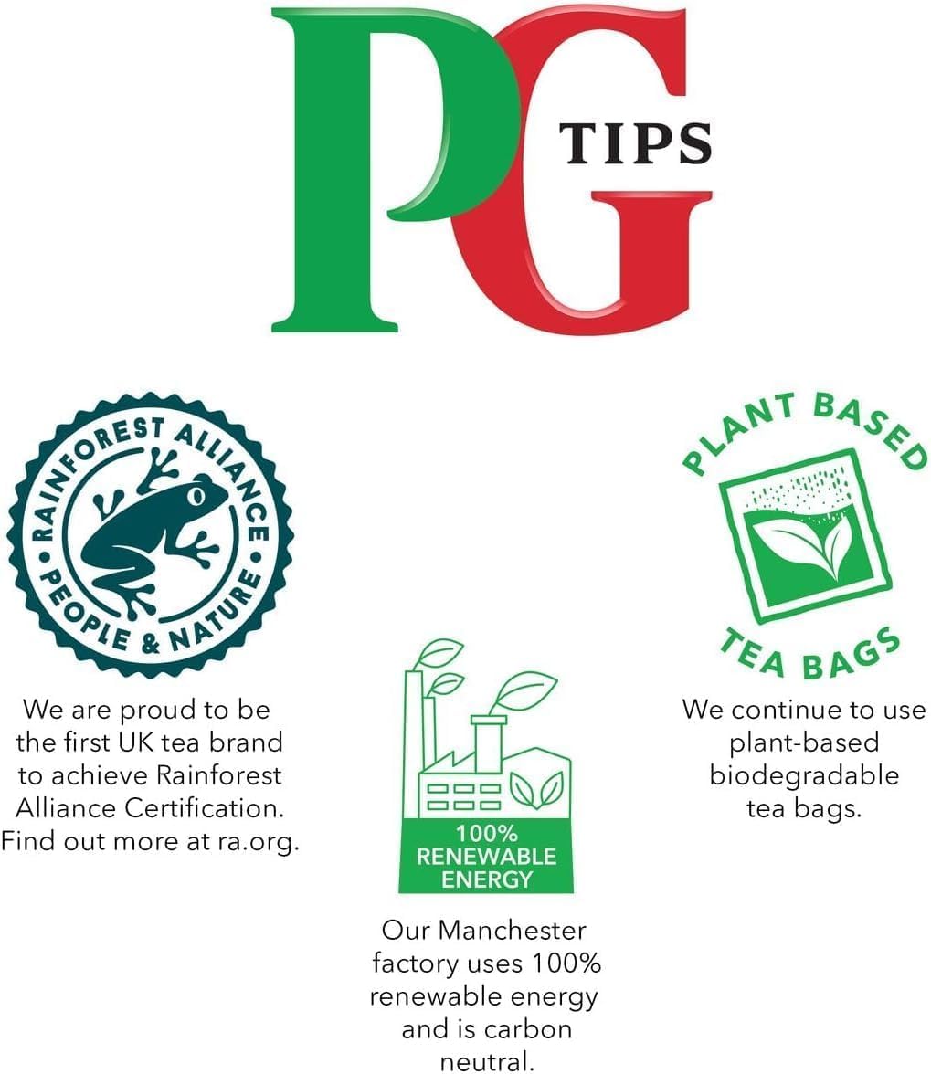 PG Tips Tea Bags, 240 Count, Pack of 2 | Classic British Black Tea