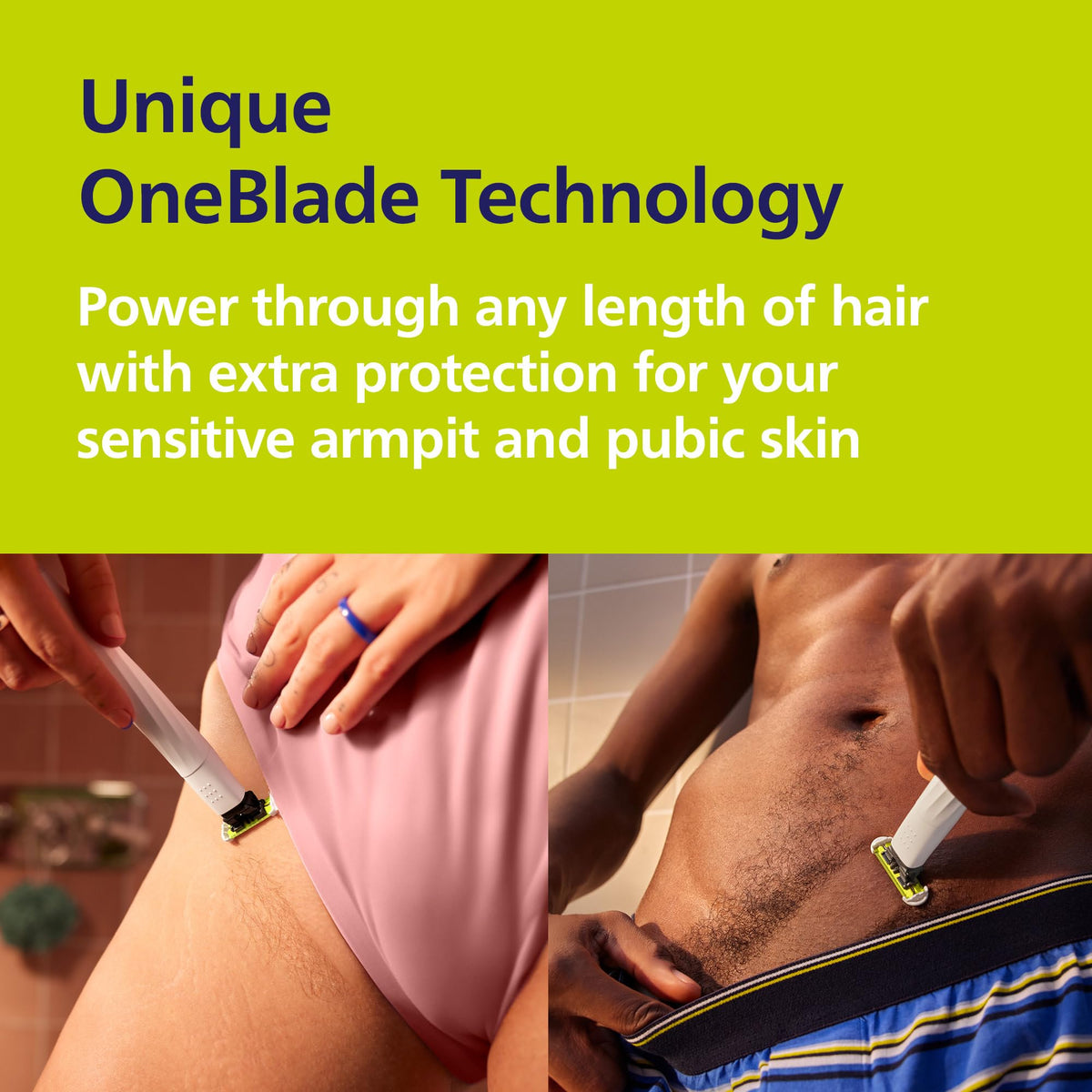 Philips Norelco OneBlade Intimate Trimmer and Shaver with Skin Protection