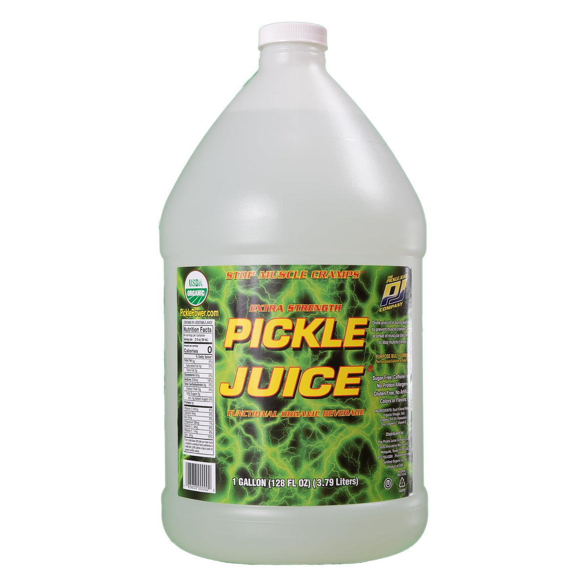 Pickle Juice Extra Strength Sports Drink — Rapid Cramps Relief, 1 Gallon Bulk