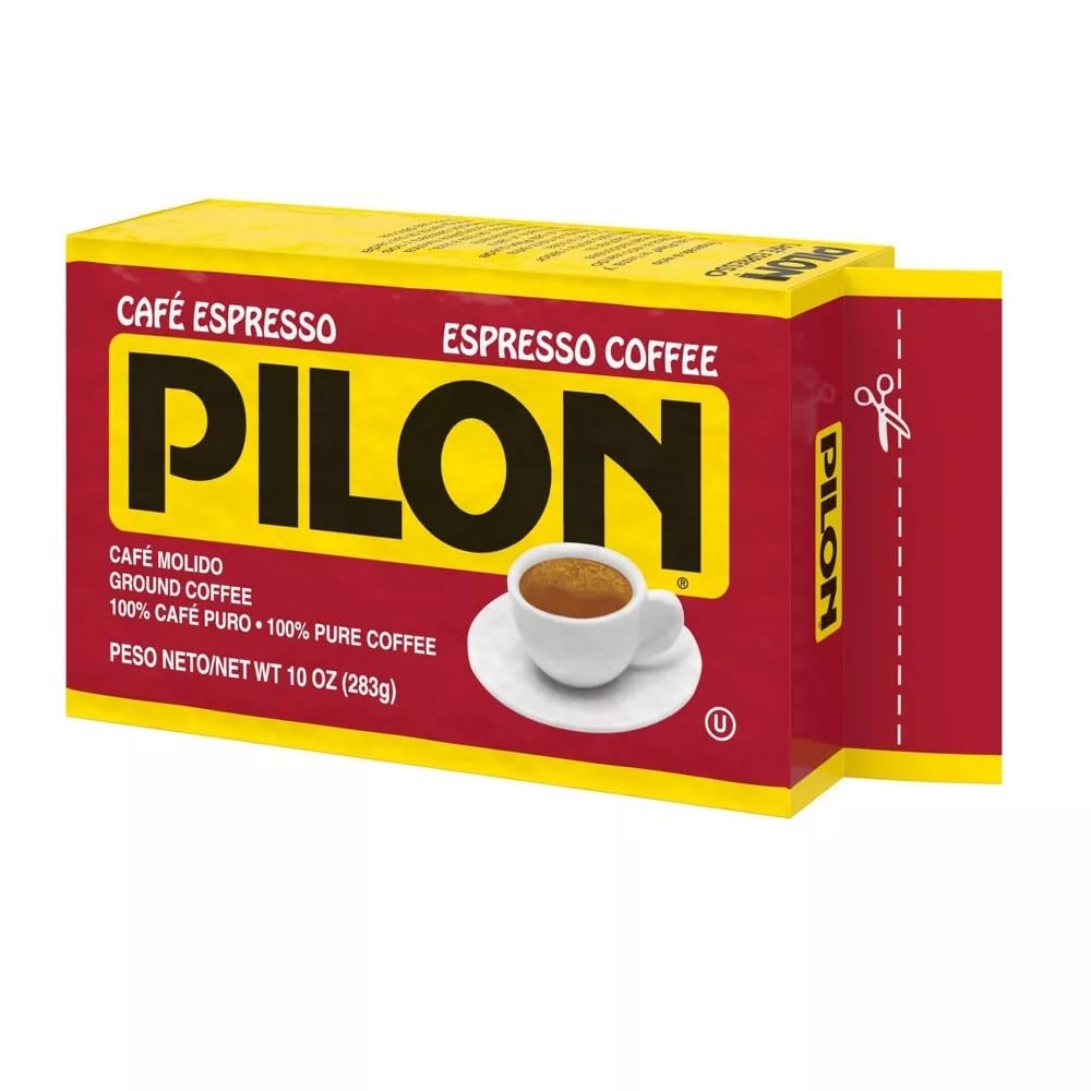 PILON Ground Espresso Coffee 10oz | 284g (Pack of 06)