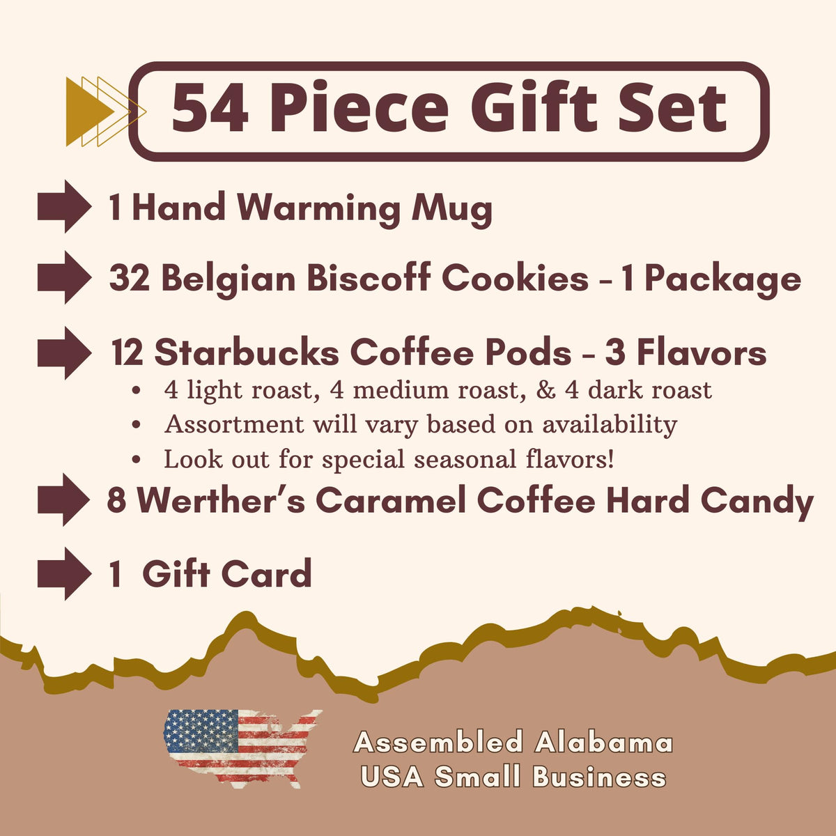 Coffee Mug Gift Set with Coffee Pods, Cookies & Candy | PinkCitrus Marketplace