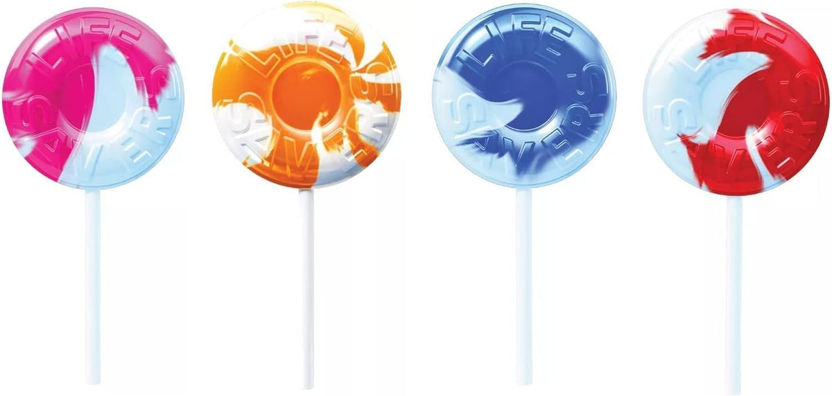 Pitching Pigeon Life Saver Swirl Lollipops – 60 Count Easter Bulk Candy